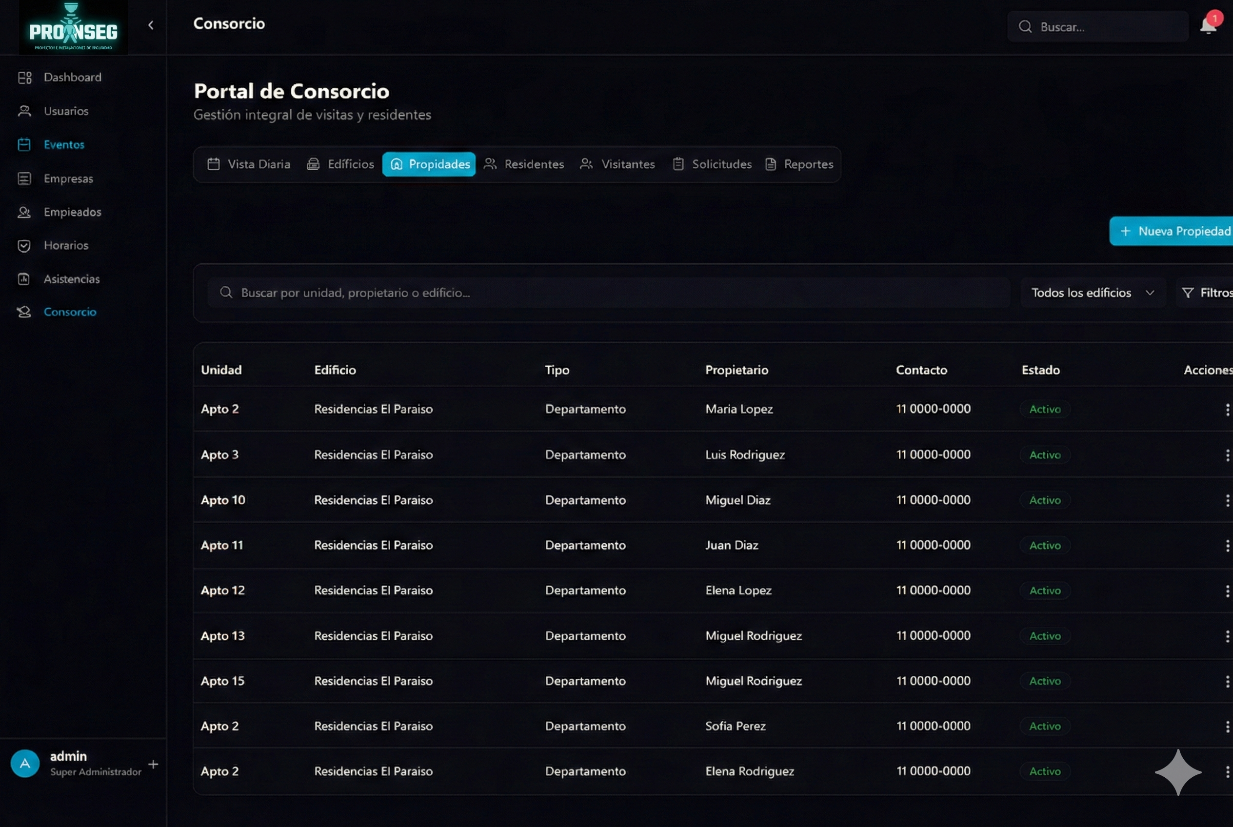 Plataforma de autogestión para residentes y administración de edificios